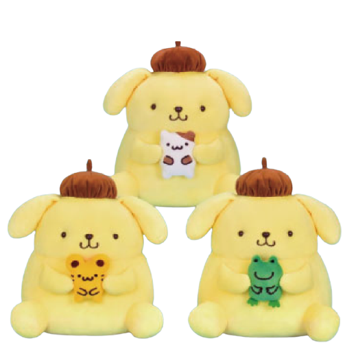 三麗鷗 Sanrio 布丁狗與好朋友 青蛙 老鼠 倉鼠 11吋布偶